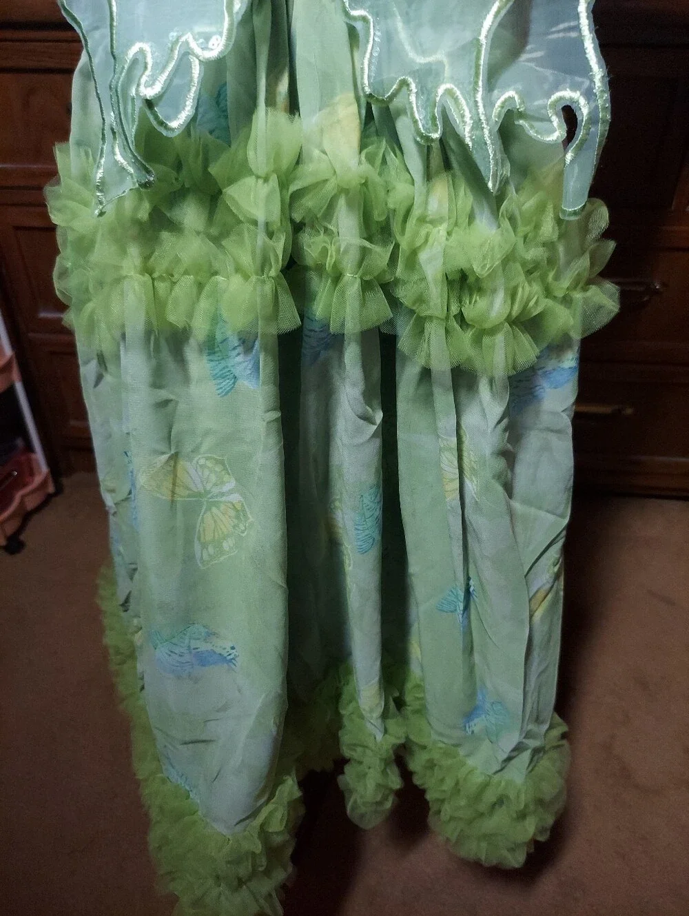 Green Fairy Butterfly Dress Costume for Kids - Unbranded